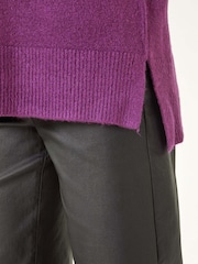 Roman Purple Roll Neck Knit Jumper - Image 5 of 5