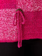 Roman Pink Textured Button Detail Knit Jumper - Image 5 of 5