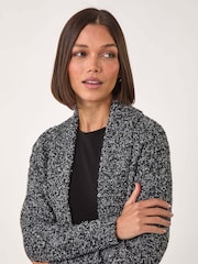 Roman Grey Textured Fringe Cardigan - Image 4 of 5
