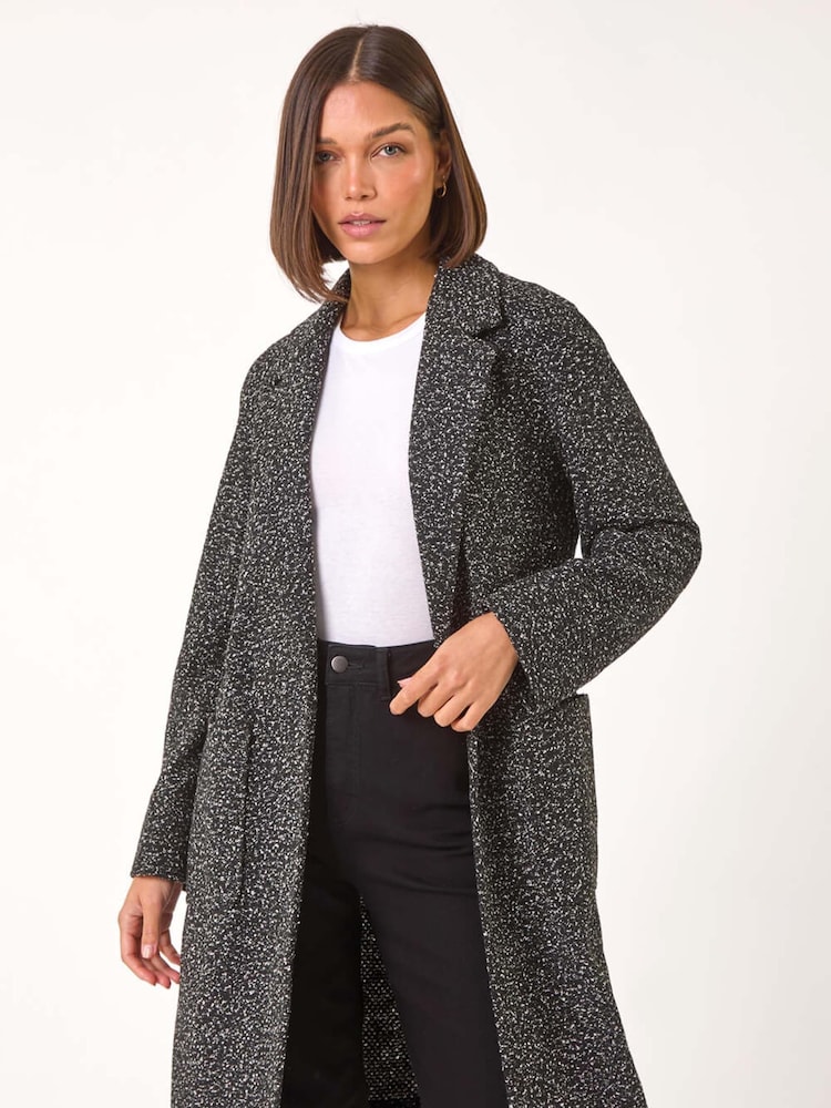 Roman Grey Single Breasted Longline Coatigan - Image 2 of 5