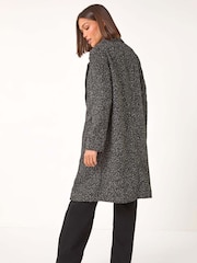 Roman Grey Single Breasted Longline Coatigan - Image 3 of 5