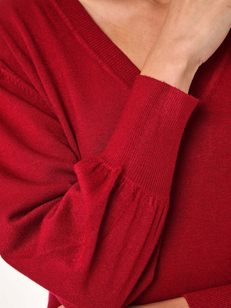 Roman Red Knitted Jumper Dress - Image 5 of 5