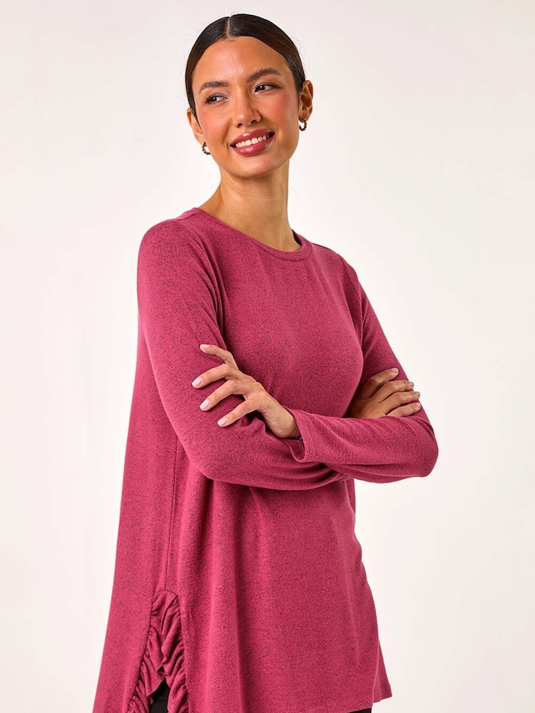 Rosa - Roman Soft Touch Side Ruffle Top - Imagen 1 de 5 Rosa - Roman Soft Touch Side Ruffle Top - Imagen 1 de 5
