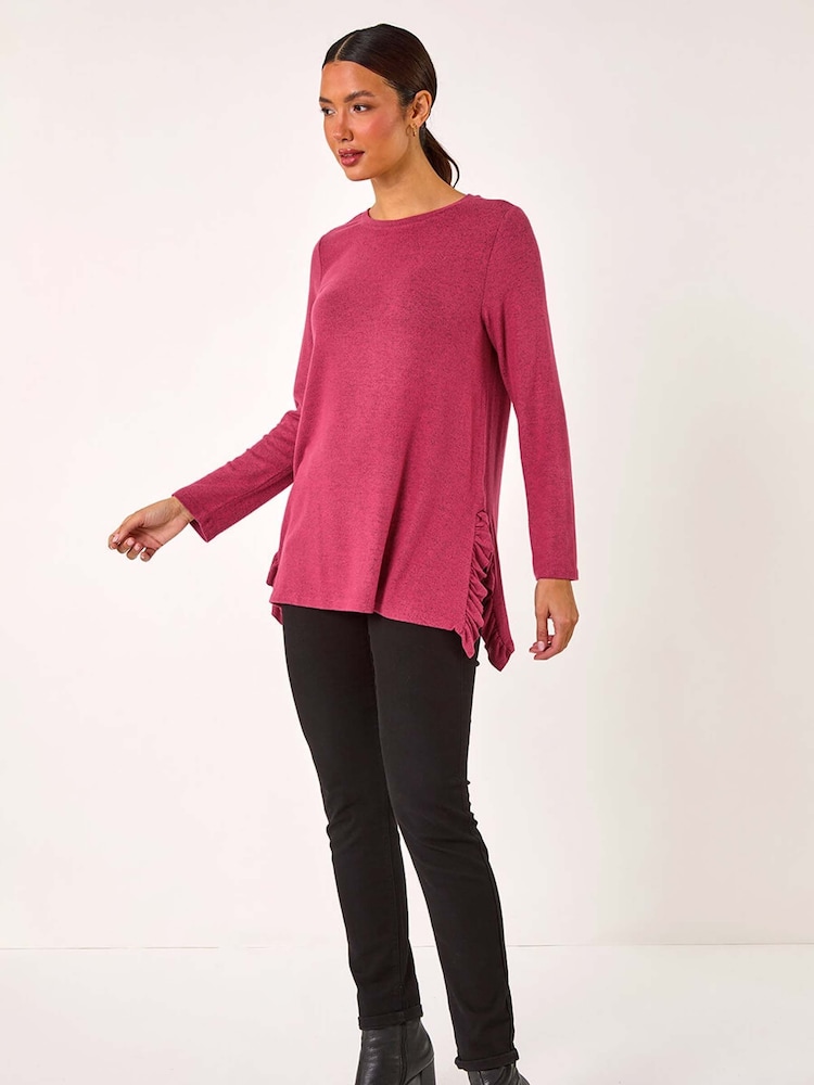 Rosa - Roman Soft Touch Side Ruffle Top - Imagen 2 de 5 Rosa - Roman Soft Touch Side Ruffle Top - Imagen 2 de 5