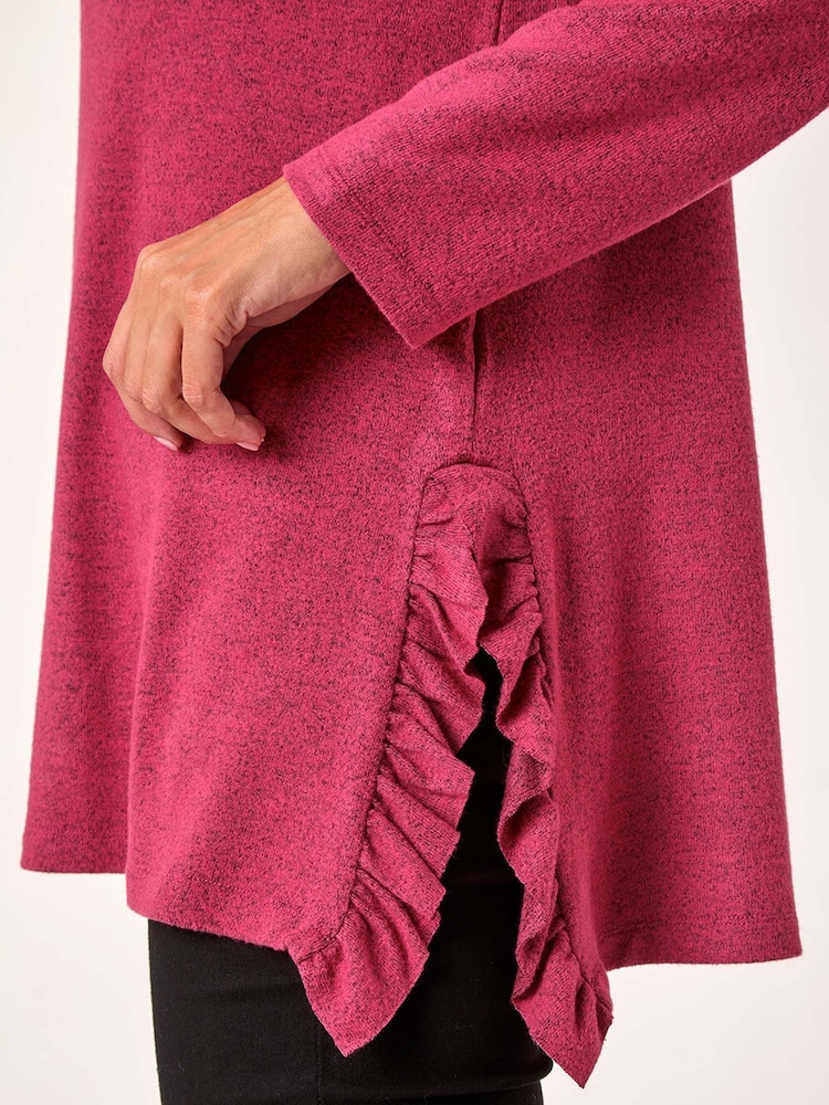 Rosa - Roman Soft Touch Side Ruffle Top - Imagen 5 de 5 Rosa - Roman Soft Touch Side Ruffle Top - Imagen 5 de 5