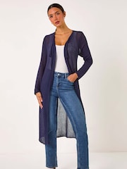 Azul - Roman Waterfall Knit Longline Cardigan - Imagen 3 de 5