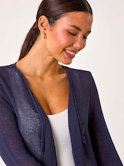 Azul - Roman Waterfall Knit Longline Cardigan - Imagen 4 de 5