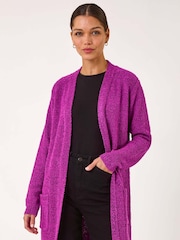 Roman Purple Textured Pocket Cardigan - Image 2 of 5