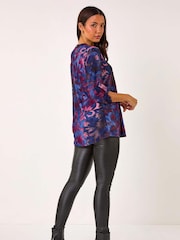 Roman Blue Textured Stretch Pintuck Pleat Shirt - Image 3 of 5