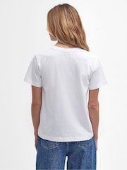 Barbour® White 100% Cotton Ella T-Shirt - Image 2 of 4