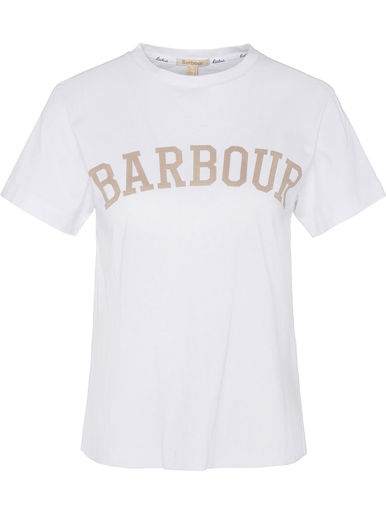 Barbour® White 100% Cotton Ella T-Shirt - Image 4 of 4