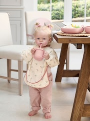 Mamas & Papas Berry Picnic 2 Pack Long Sleeve Messy Bib - Image 1 of 6