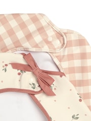 Mamas & Papas Berry Picnic 2 Pack Long Sleeve Messy Bib - Image 6 of 6