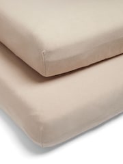 Mamas & Papas 2 Pack Mocha Welcome to the World Duckling Mocha Fitted 100% Cotton Sheets - Image 2 of 5