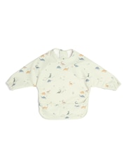 Mamas & Papas Dino Stripe 2 Pack Long Sleeve Messy Bib - Image 5 of 6