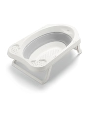 Mamas & Papas White Grey Collapsible Baby Bath - Image 1 of 2