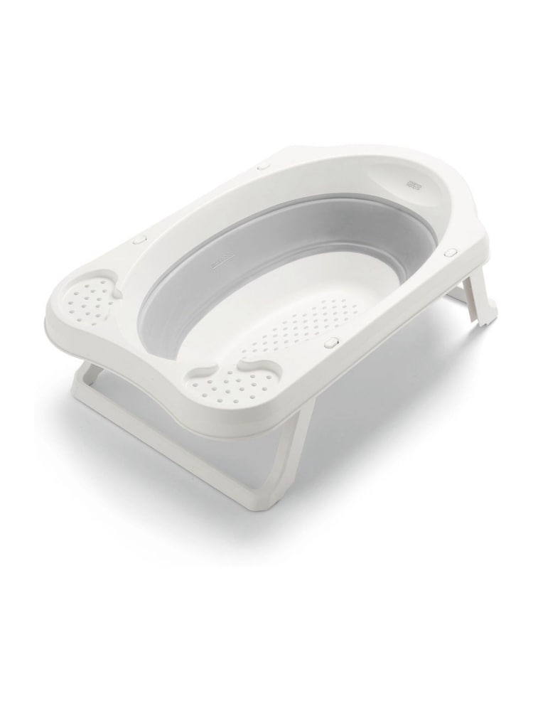 Mamas & Papas White Grey Collapsible Baby Bath - Image 1 of 2