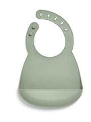 Mamas & Papas Dino Teal Silicone Bibs 2 Pack - Image 4 of 5