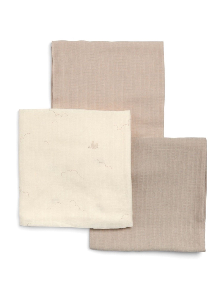 Mamas & Papas 3 Pack Multi Welcome to the World Duckling Squares Muslin - Image 2 of 3