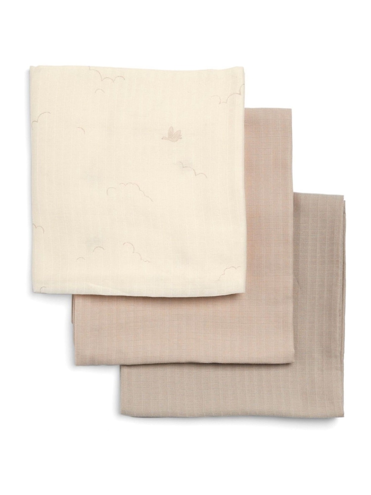 Mamas & Papas 3 Pack Multi Welcome to the World Duckling Squares Muslin - Image 3 of 3
