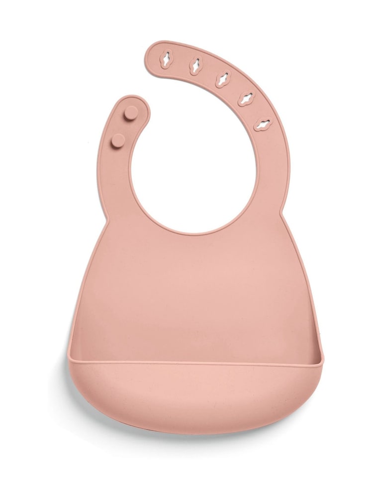 Mamas & Papas 2 Pack Floral Berry Silicone Bibs - Image 5 of 5