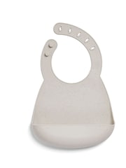 Mamas & Papas 2 Pack Neutral Speckle Silicone Bibs - Image 4 of 5