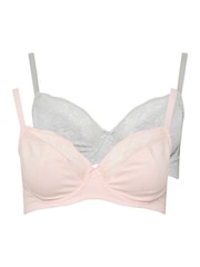 Yours Curve Cotton Underwired Bra 2 Pack - Изображение 6 из 8