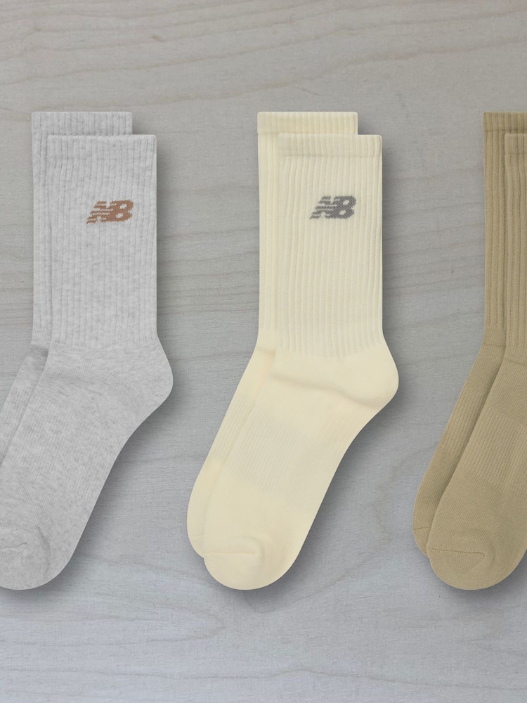 New Balance Colour Everyday Crew Socks 3 Pack - Image 4 of 4 New Balance Colour Everyday Crew Socks 3 Pack - Image 4 of 4