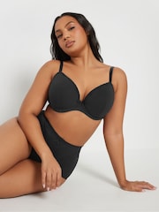 Yours Curve Black Cotton Padded Bra 3 Pack - Image 4 of 7