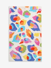 Eleanor Bowmer Multi Leopard 100% Cotton Bath Mat - Image 2 of 2