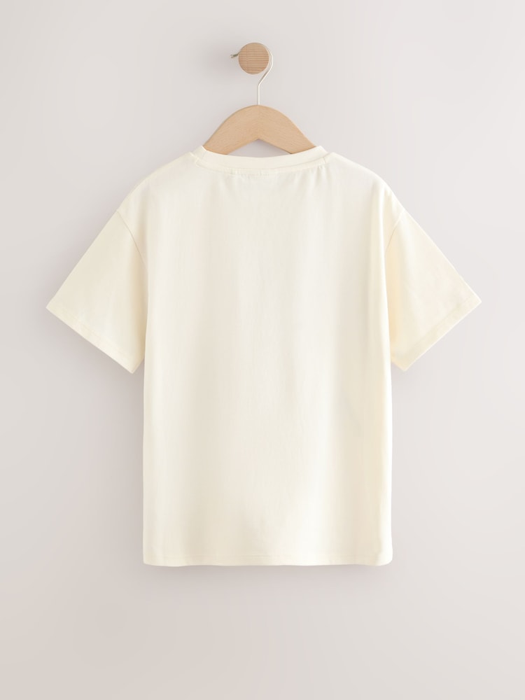 White Oversized 100% Cotton Disney Lilo and Stitch License T-Shirt (3-16yrs) - Image 3 of 5
