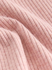 Light Pink Ribbed Hooded Cardigan and Leggings Set (3mths-7yrs) - Image 8 of 10