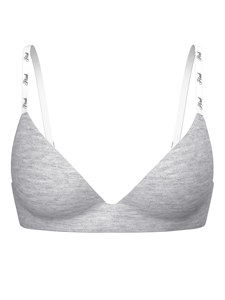 Victoria's Secret PINK Grey Heather Bra - Image 3 of 3