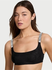 Victoria's Secret Black Lace Shine Strap Bralette - Image 1 of 3