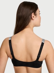 Victoria's Secret Black Lace Shine Strap Bralette - Image 2 of 3