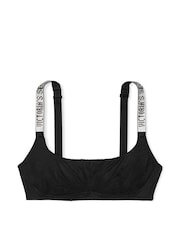Victoria's Secret Black Lace Shine Strap Bralette - Image 3 of 3