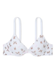 Victoria's Secret PINK White Buttefly Print Push Up Bra - Image 3 of 4