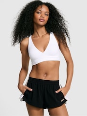 Victoria's Secret PINK Black Stretch Woven Run Shorts - Image 1 of 2