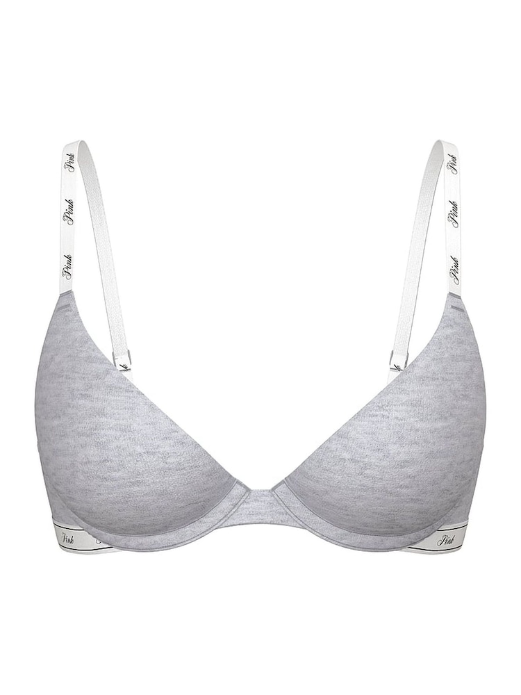 Victoria's Secret PINK Grey Heather Push Up Bra - Image 3 of 3
