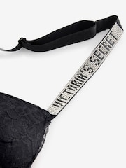 Victoria's Secret Black Add 2 Cups Push Up Lace Shine Strap Bombshell Bra - Image 3 of 3