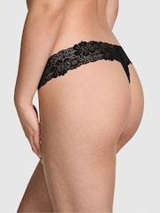 Victoria's Secret PINK Black Lace Thong Knickers - Image 2 of 3
