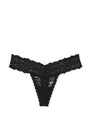 Victoria's Secret PINK Black Lace Thong Knickers - Image 3 of 3