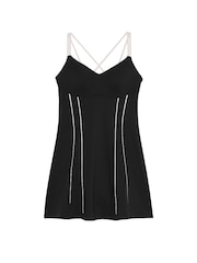 Victoria's Secret Black White Elevate™ Contour Flare Dress - Image 3 of 3