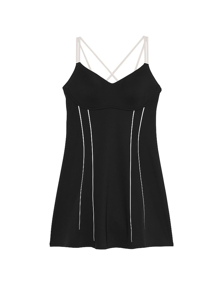 Victoria's Secret Black White Elevate™ Contour Flare Dress - Image 3 of 3