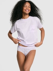 Victoria's Secret PINK Purple Whisper Cotton Pyjama T-Shirt - Image 1 of 3