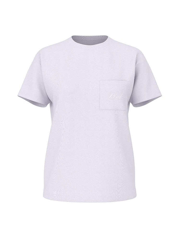 Victoria's Secret PINK Purple Whisper Cotton Pyjama T-Shirt - Image 3 of 3