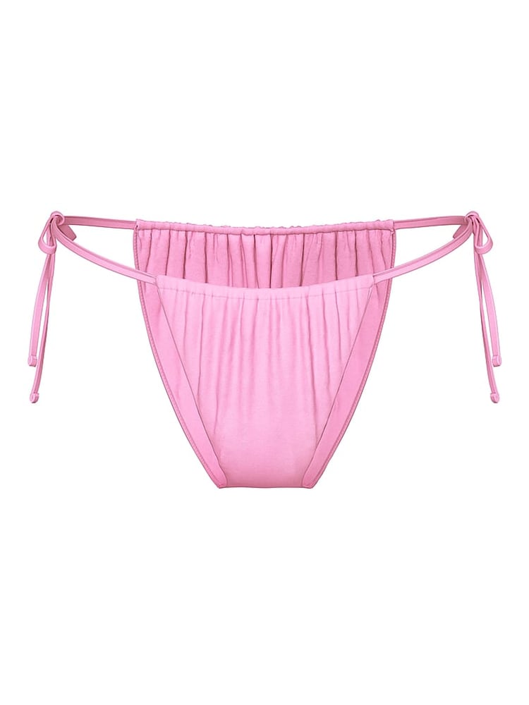 Victoria's Secret PINK Pink Lollipop Tie Side Cheeky Bikini Bottoms - Image 4 of 4