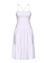 Victoria's Secret PINK Bright White Prarie Poplin Midi Dress - Image 3 of 3