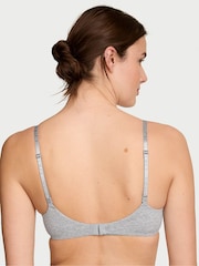 Grijs gemêleerd - Victoria's Secret katoenen beha met logo - Image 2 of 3