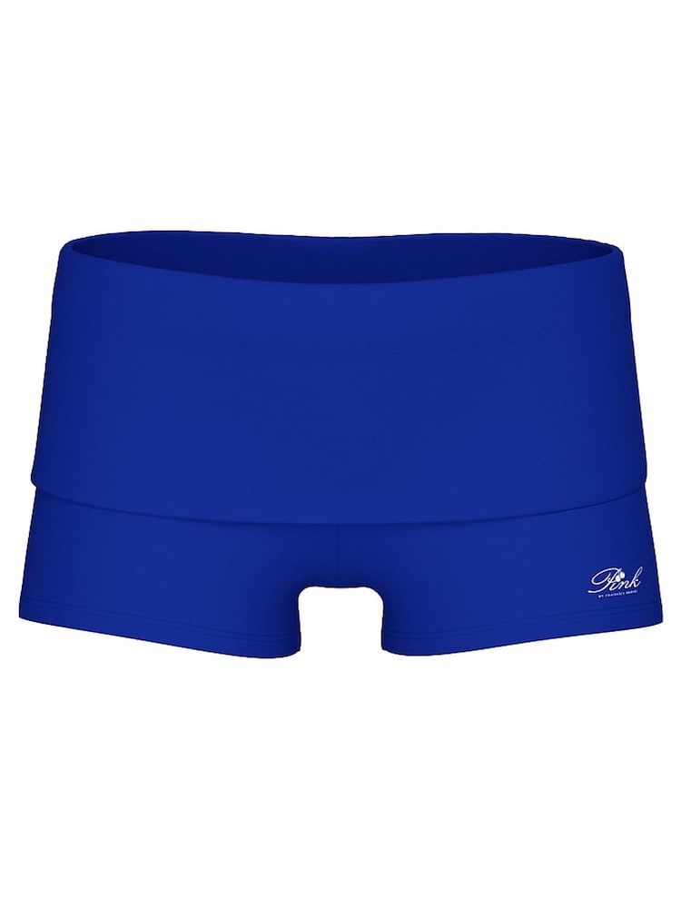Victoria's Secret PINK Mazarine Blue Foldover Cotton Short - Image 3 of 3